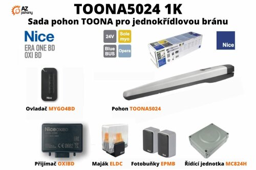 Toona5024 1K  - sada pohonu Toona pro jednokřídlou bránu